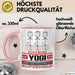 Yogi Geschenk Tasse Ich Bin Yogi Aber Sag Doch Einfach Superheld Lustige Geschenkdiee für Yogi Kaffee-Becher Rosa Trendation