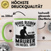 Maurer Tasse Geschenk Ruhig Bleiben Ich Bin Maurer Und Regel Das Geschenkidee Grün Trendation