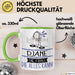 DJane Geschenk Tasse Becher Die Frau Die Allen Kann Geschenkidee für eine DJane Lustig Grün Trendation