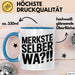 Deutschland Berlin Tasse Geschenk Lustige Geschenkidee Spruch Merkste Selber Wa Blau Trendation