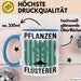 Garten Pflanzen Gärtner Tasse Geschenk Lustige Geschenkidee Spruch Pflanzenflüsterer Blau Trendation