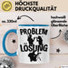 Fotograf Tasse Geschenk für Fotograf Männer Geschenkidee Problem und Lösung Fotografieren Blau Trendation