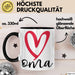 Oma Herz Tasse Geschenk Muttertag Liebevolle Spruchidee Schwarz Trendation