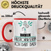 Geschenk für Historikerin Tasse Lustige Geschenkidee Geburtstag Ich Bin Historikerin Ich Darf Das Rot Trendation