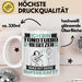 Tonstudio-Besitzer Tasse Geschenk für Tonstudio-Besitzer Geburtstag Lustiger Spruch Kaffee-Becher Was Ist Deine Superkraft Weiß Trendation