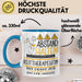Reittherapeutin Tasse Geschenk Lustig Abstand Halten Hochleistungs-Reittherapeutin Mit Drang Zur Perfektion Bei Der Arbeit Blau Trendation
