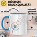 Hund Tierliebhaber Tasse Geschenk Lustige Geschenkidee Spruch Blau Trendation