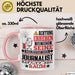 Journalist Geschenk Tasse Lustiger Spruch Erheben Sie Sich Der Journalist Betritt den Raum Rosa Trendation