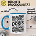 Doris Tasse Geschenk Niemand Ist Perfekt Doris Verdammt Nah Dran Geschenkidee Blau Trendation