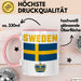 Schweden Skandinavien Schwedisch Tasse Geschenk Lustige Geschenkidee Spruch Rosa Trendation
