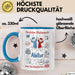 Schüler Abschluss Tasse Geschenk Lustige Geschenkidee Spruch Herzlichen Glückwunsch Abitur Blau Trendation
