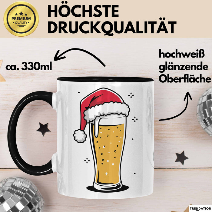 Bier Weihnachtsfeier Tasse Geschenk Lustige Geschenkidee Spruch Trendation