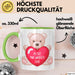 Entschuldigung Tasse Es Tur Mir Wirklich Leid Geschenkidee Sorry Becher Grün Trendation