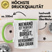 Birgit Tasse Geschenk Niemand Ist Perfekt Birgit Verdammt Nah Dran Geschenkidee Grün Trendation