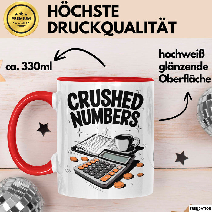 Buchhalter Tasse Geschenk Lustige Geschenkidee Spruch Für Zahlen Jongleure Rot Trendation