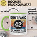 Mathematiker Tasse Geschenkidee 42 Die Antwort auf das Leben Grün Trendation