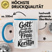 Kerstin Tasse Geschenk Gott Formte Die Perfekte Frau Kerstin Geschenkidee Blau Trendation