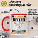 Reiter Tasse Geschenk für Reiter Geburtstag Lustiger Spruch Kaffee-Becher Was Ist Deine Superkraft Rot Trendation