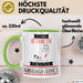 Hundegassi-Service Tasse Geschenk Becher Stark Attraktiv Furchtlos Hundegassi-Service Lustige Geschenkidee Grün Trendation