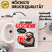 Sarkastisches Faultier Tasse Geschenk Lustige Geschenkidee Spruch Last Minute Geschenk Weiß Trendation