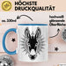 Eselbauer Esel Tier Gesicht Tasse Geschenk Lustige Geschenkidee Spruch Blau Trendation