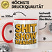 Sarkastischer Manager Sarkasmus Tasse Geschenk Lustige Geschenkidee Spruch Chaos Show Manager Rot Trendation