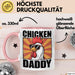 Huhn Tier Bauer Tasse Becher Geschenk Lustige Geschenkidee Spruch Hühnerpapa Rosa Trendation