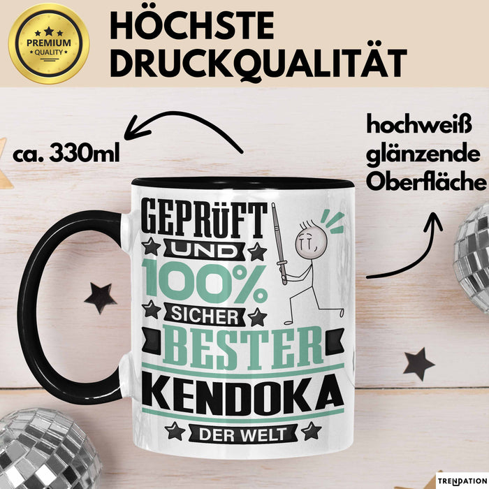 Kendoka Geschenk Lustiger Spruch für Kendoka Geschenkidee Bester Kendoka Der Welt Schwarz Trendation