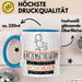 Katzenbetreuerin Weil Es Keinen Schöneren Beruf Gibt Tasse Geschenk für Eine Katzenbetreuerin Lustig Blau Trendation