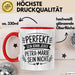 Petra-Marie Tasse Geschenk Perfekt Sein Kann Jeder Geschenkidee Geburtstag Rot Trendation
