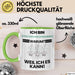 Synchronschwimmer Geschenk Tasse Lustiger Spruch Ich Bin Synchronschwimmer Warum Weil Ich Es Kann Geschenkidee Bester Synchronschwimmer Geburtstag Kaffee-Becher Grün Trendation