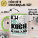 Koch Ausbildung Tasse Geschenk Ich Bin Koch In Der Ausbildung Ich Darf Das Geschenkidee Spruch Grün Trendation