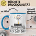Geschenk für Musikwissenschaftlerin Tasse Lustige Geschenkidee Geburtstag Ich Bin Musikwissenschaftlerin Ich Darf Das Blau Trendation