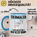 Tiermaler Tasse Geschenk für Tiermaler Der Mann Der Alles Kann Geschenkidee zum Geburtstag Blau Trendation