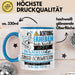 Singer-Songwriterin Tasse Geschenk Lustiger Spruch Bitte Erheben Sie Sich Seine Majestät Die Singer-Songwriterin Betritt Den Raum Blau Trendation