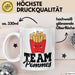 French Fries Tasse Pommes Frites Team Fritten Fans Weiß Trendation