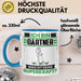 Gärtner Tasse Geschenk für Gärtner Geburtstag Lustiger Spruch Kaffee-Becher Was Ist Deine Superkraft Blau Trendation