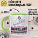 Snowboarder Geschenk Tasse Ich Bin Snowboarder Aber Sag Doch Einfach Superheld Lustige Geschenkdiee für Snowboarder Kaffee-Becher Grün Trendation