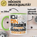 Fleischer Ausbildung Tasse Geschenk Ich Bin Fleischer In Der Ausbildung Ich Darf Das Geschenkidee Spruch Grün Trendation