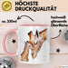 Giraffenmama Tasse Geschenk Lustige Geschenkidee Spruch Rosa Trendation