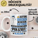 Polizist Geschenk Tasse Lustiger Spruch Erheben Sie Sich Der Polizist Betritt den Raum Weiß Trendation