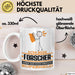Forscher Geschenk Tasse Ich Bin Forscher Aber Sag Doch Einfach Superheld Lustige Geschenkdiee für Forscher Kaffee-Becher Weiß Trendation