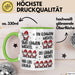 Weihnachten Tasse Geschenk Glühwein Ein Glühwein Wichtel Swei Glühwein Wichtel Geschenkidee Lustiger Spruch Kaffee-Becher Grün Trendation