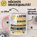 Patenonkel Geschenk Tasse Lustiger Spruch Erheben Sie Sich Der Patenonkel Betritt den Raum Rosa Trendation