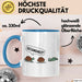 Schildkröte Tierliebhaber Tasse Geschenk Lustige Geschenkidee Spruch Gesundheit Blau Trendation