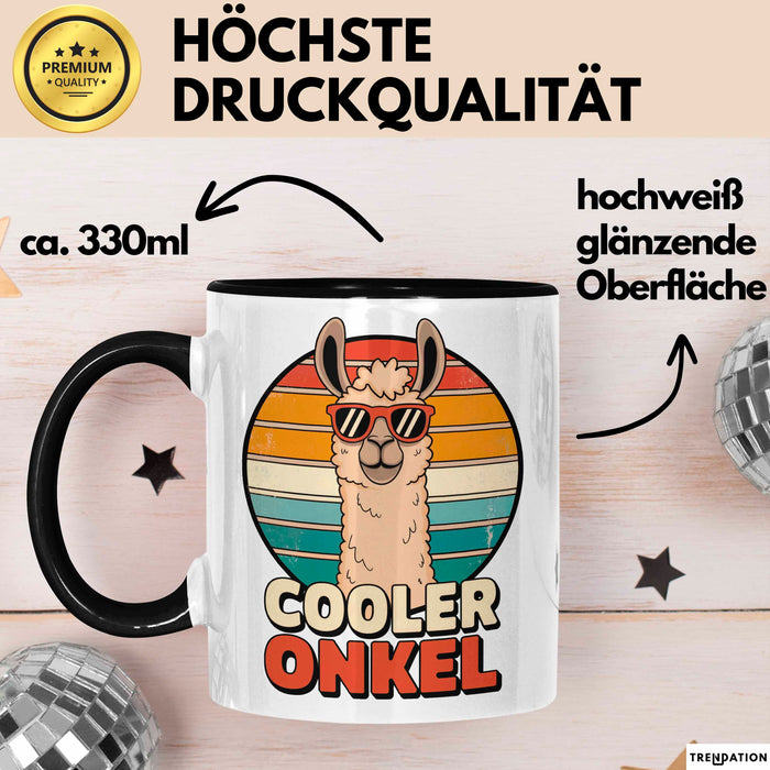 Onkel Lama Sarkastisch Sarkasmus Tasse Geschenk Lustige Geschenkidee Spruch Cooler Onkel Trendation