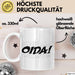 Oida Tasse Geschenk Bayern Kaffee-Becher Bayrisch Dialekt Weiß Trendation