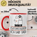 Geschenk für Plattenproduzentin Tasse Lustige Geschenkidee Geburtstag Ich Bin Plattenproduzentin Ich Darf Das Rot Trendation
