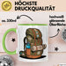 Rucksackreisender Tasse Geschenkidee für Wanderpfad Fans Grün Trendation