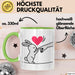 Kaninchen Hase Tierliebhaber Tasse Geschenk Lustige Geschenkidee Spruch Grün Trendation